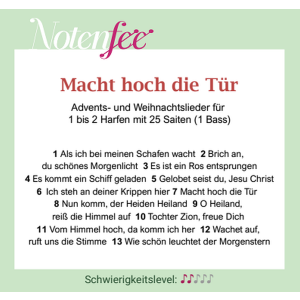 Notenfee Mappe Macht hoch die Tür