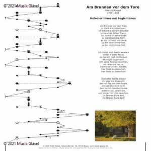 Am Brunnen vor dem Tore (Schubert) für Veeh Harfe