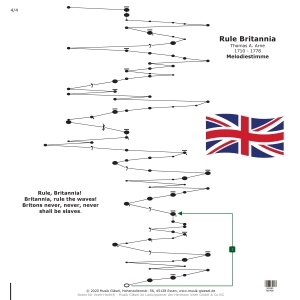 Rule Britannia für Veeh Harfe
