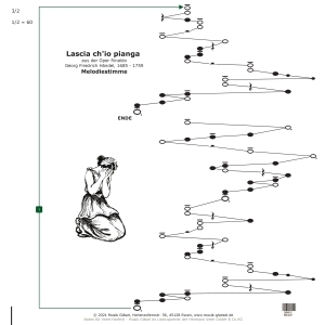 Händel, Lascia ch'io pianga für Veeh Harfe