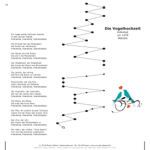 Die Vogelhochzeit für Veeh Harfe
