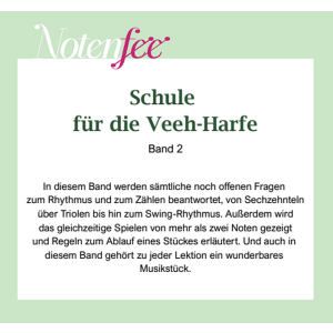 Notenfee Mappe Schule 2 für die Veeh Harfe
