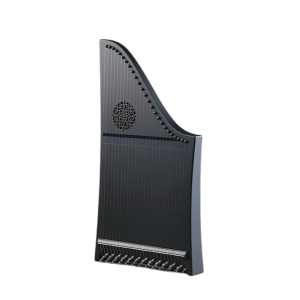 Veeh Harfe® Standard 21161 matt schwarz Sombra mit Rosette und Fuss