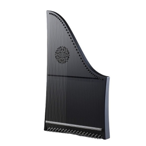 Veeh Harfe® Solo 41161 matt schwarz Sombra mit Rosette und Fuss