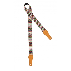 Ortega Ukulelengurt 1390mm Länge | 3,7cm gestreift