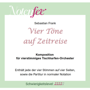 Notenfee Mappe Vier Töne auf Zeitreise