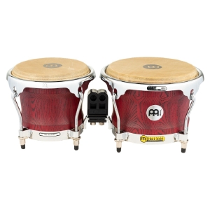 MEINL Percussion Wood Bongo Vintage Red 7" MACHO & 8 1/2" 