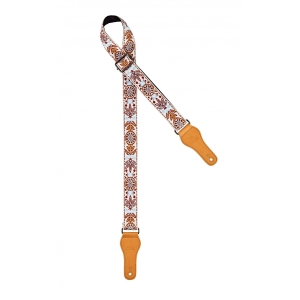 Ortega Ukulelengurt 1390mm Länge | 3,7cm classic white