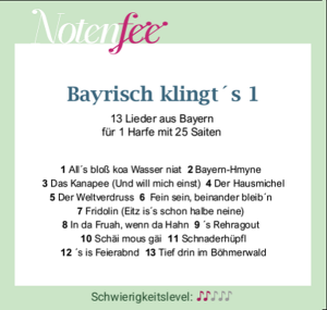 Notenfee Mappe Bayrisch klingt's