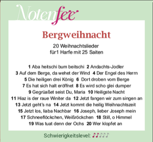 Notenfee Mappe Bergweihnacht