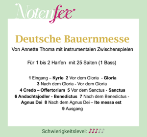 Notenfee Mappe Thoma "Deutsche Bauernmesse"