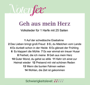Notenfee Mappe Geh aus, mein Herz