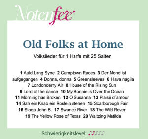 Notenfee Mappe Old Folks at home