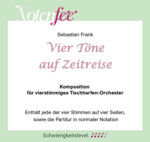 Notenfee Mappe Vier T&ouml;ne auf Zeitreise