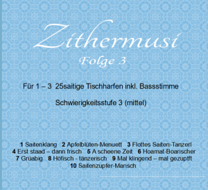 Notenfee Mappe Zithermusi 3